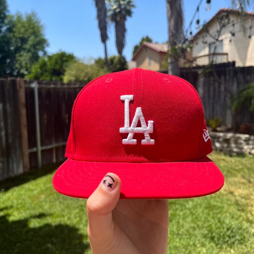 new era 59fifty fitted LA dodgers red hat ❤️‍🔥